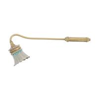 MUELODSIC Apagavelas Vintage Esmalte y Gemas de Imitación, Extintor de Llama Manual en Forma de Campana, Accesorio Decorativo para Velas Navideñas y Aromaterapia, Diseño Compacto para Uso