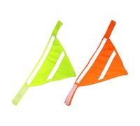 MUELODSIC Baberos Reflectantes para Perros 2piezas Pañuelos Fluorescentes Tamaño L en Amarillo y Naranja Bufandas para Mascotas de Alta Visibilidad Suaves Lavables y Cómodas para Paseos