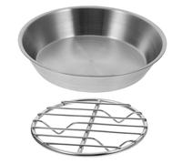 MUELODSIC Bandejas de Horno Inoxidable con Rejilla para Enfriar para Asar y Filtrar Aceite