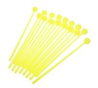 MUELODSIC Baquetas de Mano para Niños 16 Piezas de Plástico Color Amarillo Ayuda Didáctica para Desarrollar Habilidad Manual y Juego Educativo