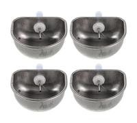 MUELODSIC Bebedero para Conejos de Acero Inoxidable Pequeño Kit de 4 Piezas Sistema de Riego Ajustable y Dispensador de Agua Extraíble para Jaulas Domésticas y Granja