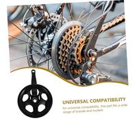 MUELODSIC Bielas de Bicicleta al Dientes Sencillo con Protector Doble Compatible para Bicicletas de y Carretera