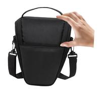MUELODSIC Bolsa para Cámara Pequeña Acolchada Triangular Unisex Bandolera Ligera para Fotografía Resistente a Golpes y Suciedad Compartimento para Lentes y Accesorios Adecuado para