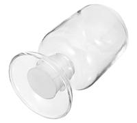 MUELODSIC Botella de Almacenamiento para Cerillas de Vidrio Transparente con Tapón de Corcho Decoración para Cocina y Exterior Regalo Elegante para Bodas Frasco Tipo Campana