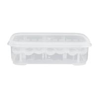 MUELODSIC Caja Incubadora para Reptiles 14 Compartimentos, Plástico Seguro Color Claro, Profesional para Huevos de Reptiles y Tortugas, Uso para Cría y Eclosión en Mascotas, Fácil Manejo