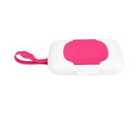 MUELODSIC Caja Portátil Para Toallitas Húmedas De Niño Niña Con Cinturón De Silicona Diseño Práctico y Botón Pulsador Para Viaje y Uso Exterior Carrito y Cuna