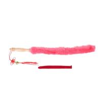 MUELODSIC Cepillo para Guzheng Mango de Madera Cerdas Largas y Flexibles Color Rojo Cepillo de Limpieza para Instrumentos Adecuado para Eliminar Polvo Rincones Difíciles