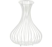 MUELODSIC Cesta Metálica Blanca para Guardar Corchos de Vino Soporte Decorativo para Tapones de Botellas Organizador Multifuncional para Bar y Hogar Contenedor Vintage para