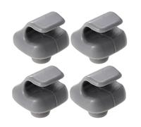 MUELODSIC Clips de Retención para Parasol de Coche 4 Unidades, Gancho Compatible con Visera Solar Interior de Automóvil, Color Gris Y28, Soporte Estable para Parasol Antideslumbrante
