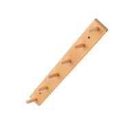 MUELODSIC Colgador de Madera sin Taladro Gancho Adhesivo para Puerta y Pared Color Madera Natural Soporte Fuerte para Ropa Sombreros y Bolsos Hogar