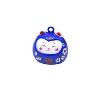 MUELODSIC Colgante De Campanas De Suerte De Gato Fortuna Accesorios De Cobre Para Diy Para Mochilas y Disfraces Azul