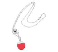 MUELODSIC Collar Colgante Mini Raqueta de Ping Pong Deportivo, Accesorio Ligero y Moderno para Amantes del Tenis de Mesa, Joyería Juvenil para Uso Diario y Eventos Sociales