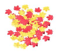 MUELODSIC Confeti de Hojas de Arce Artificiales 3 Bolsas de 300 Piezas 18 MM Mezcla de Colores para Decoración de Fiestas Halloween y Acción de Gracias Confeti Otoñal para Mesas y Eventos