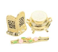 MUELODSIC Conjunto De Tres del Alianza Adornos Religiosos Artesanías De Metal para Iglesias Estatuas De Escritorio Decoración De Mesas para Templos Accesorios para Fotos Temática De Iglesia