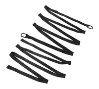 MUELODSIC Correa de Rescate para Motos de Nieve Negra de 5,8 M con Ganchos Resistentes, Cuerda de Tracción Multifuncional para Atv y Trineos, Accesorios de Remolque para Uso en Invierno