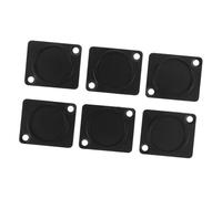 MUELODSIC Cubierta Antipolvo para Chasis Xlr 6 Piezas, Placa Ciega Metálica para Montaje en Panel, Protección para Conectores de Pines de Audio y Altavoces Compatible Racks de Estudio