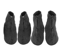 MUELODSIC Cubrezapatos Impermeables Cremallera Antideslizantes y Resistentes al Desgaste Talla XL y L 4 Piezas Reutilizables para Senderismo Ciclismo y Protección contra Lluvia y Barro
