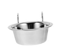 MUELODSIC Cuenco Colgante para Perros de Acero Inoxidable Resistente y Fácil de Limpiar Tazón Multifuncional para Comida y Agua Adecuado para Jaulas y Diario Mascotas Pequeñas