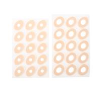 MUELODSIC Entrenador de Agarre para Violín 30 Piezas, Corrector de Postura Autoadhesivo Diseño Antideslizante, Kit de Inserto de Sujeción (15 Oval Pequeño 15 Oval Grande) para