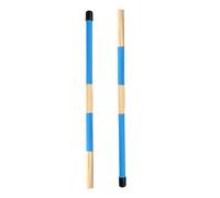 MUELODSIC Escobillas de Madera para Batería de Palos de Varillas para Jazz y Folk Superficie Ligero y Duradero Color Azul