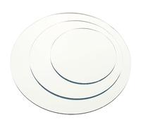 MUELODSIC Espejos De Utilería para Fotos Acrílico Redondo para Fotografía Profesional Accesorios Decorativos Multifuncionales para Alimentos y Joyería Tamaño 10, 14 y 18 Cm Color Transparente