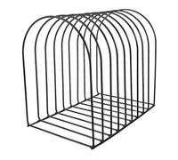 MUELODSIC Estantería Metálica Negra Grande para Escritorio, Organizador Semicircular Multiusos de Almacenamiento para Oficina y Estudio, Estante Compacto para Libros y Documentos