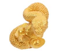 MUELODSIC Estatua de Serpiente de Resina Decorativa Figurilla Animal para Hogar Oficina Ligera y Duradera con Diseño Realista y Color Sencillo