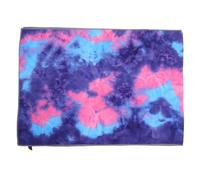 MUELODSIC Esterilla de Yoga Antideslizante de Microfibra Almohadillas para Arrodillarse y Coderas Protectoras Tamaño Mediano Color Púrpura Tie-Dye Incluye Bolsa de Malla para Fitness y