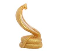 MUELODSIC Figurilla Serpiente Resina Dorada Decoración Año Serpiente para Escritorio Hogar Feng Shui Artesanal