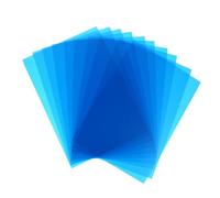 MUELODSIC Filtros De Gel De Corrección Azul para Fotografía y Vídeo, 10 Piezas PVC Transparente 30x21 Cm, Profesional para Iluminación Led y Estudio, Uso Artístico y Educativo