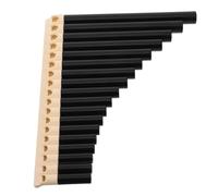 MUELODSIC Flauta de Pan Tradicional China de 16 Tubos Color Marrón Beige Instrumento Musical para Principiantes y Profesionales Adecuado para Enseñanza y Actuaciones Escolares