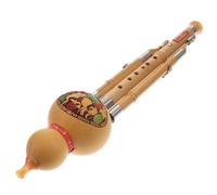 MUELODSIC Flauta Hulusi De Bambú Hecha a Mano, Instrumento Musical Étnico De Calabaza Natural Clave C, Tono Puro y Suave, Adecuado Para Principiantes y Amantes Música