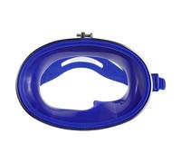MUELODSIC Gafas de Buceo Antivaho para Adultos, Lente Única de PVC y Vidrio Templado, Marco de Acero Inoxidable Azul, Máscara de Snorkel para Pesca y Natación en Piscina, Equipo