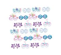 MUELODSIC Gafas de Fiesta de Sirena de Papel 3D para 24 Unidades Accesorios Livianos para Cumpleaños y Fiestas Temáticas de Verano Playa