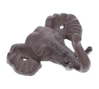 MUELODSIC Gancho de Pared Vintage de Hierro Forma de Elefante, Resistente y Fácil de Limpiar, Soporte Fuerte para Abrigos y Llaves, Colgador Decorativo para Hogar y Oficina, Ahorro