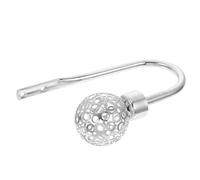 MUELODSIC Gancho para Cortina de Pared en Forma de U Hueco, Soporte de Hierro Plateado, Abrazadera Decorativa Funcional, Uso Doméstico para Sujetar Cortinas y Decoración, Unidad Sencilla