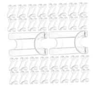 MUELODSIC Ganchos Conectores para Armario 60 Unidades Material Abs Apilables y Resistentes Ahorradores de Espacio para Perchas y Accesorios Hogar y Centro Comercial