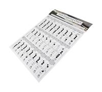 MUELODSIC Guía de Aprendizaje para Flauta Póster de Duradero y Práctico Tabla de Digitación para Principiantes y Clase