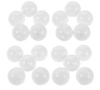 MUELODSIC Insertos de Sonajero para Ñiño de Plástico Blanco 28 MM 30 Piezas Accesorios para Juguetes de Bricolaje Bolas de Campana para Muñecas Generador de Ruido Seguro para Bebés