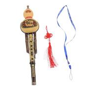 MUELODSIC Instrumento Folclórico de Viento de Bambú Hulusi Tono C para Principiantes, Estilo Étnico Natural, Práctico y Fácil de Tocar, 1 Set