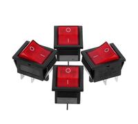 MUELODSIC Interruptor Eléctrico de Motor para Generador de Gasolina 2-3kw y 5-8kw, Interruptor de Combustible Duradero de 4 Pines, Paquete de 4, Resistente al Calor E Impacto, Uso