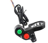 MUELODSIC Interruptor Multifunción para Moto y Atv Botón de Bocina Luces Intermitentes y Faros y Duradero Compatible con Manillar Estándar
