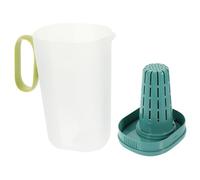 MUELODSIC Jarra de Agua Fría con Tapa Hermética Jarra Plástica Resistente para Té y Bebidas para Hogar y Oficina Diseño Antigoteo y Capacidad Grande Color Verde