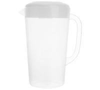 MUELODSIC Jarra Grande de Plástico Resistente al Calor con Tapa Tetera para Agua Fría y Caliente Recipiente Seguro para Jugos y Bebidas Familiares para Uso Doméstico y Fiestas Reutilizable