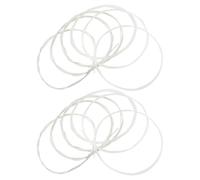 MUELODSIC Juego de 2 Juegos Completos de 6 Cuerdas para Guitarra Clásica Cuerdas de Nylon Transparentes Entorchado Plateado Tensión Media Ideales para Principiantes y Guitarra Flamenca