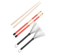 MUELODSIC Juego de Brochas para Batería Ligero y Multiuso con Bolsa de Almacenamiento, Accesorio Sintético Adecuado para Principiantes y Conciertos