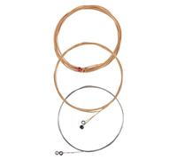 MUELODSIC Juego de Cuerdas para Guitarra Folk 6 Unidades 80 Cobre Resistentes para Guitarra Acústica Repuesto Profesional para Músicos Principiantes y Expertos, Accesorios para Conciertos