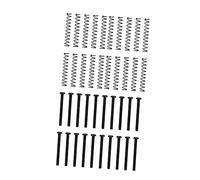 MUELODSIC Juego de Resortes y Tornillos para Ajustar Pastillas de Guitarra para Guitarra Eléctrica, 20 Piezas, Hechos de Hierro Negro, Portátiles y Ligeros