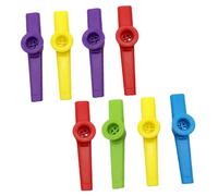 MUELODSIC Kazoo de Plástico 8 Piezas, Instrumento Musical para Niños y Niñas, Estructura Simple, para Exterior, sin Teoría Musical