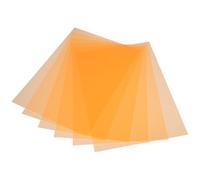 MUELODSIC Láminas de Filtro de Luz PVC Transparente y Naranja 6 Piezas para Fotografía Enseñanza y Corrección Visual Película Difusora de Luz para Proyectos Artísticos y Luces LED